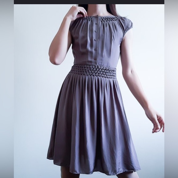 Banana Republic Gray Midi Dress - Picture 2 of 6